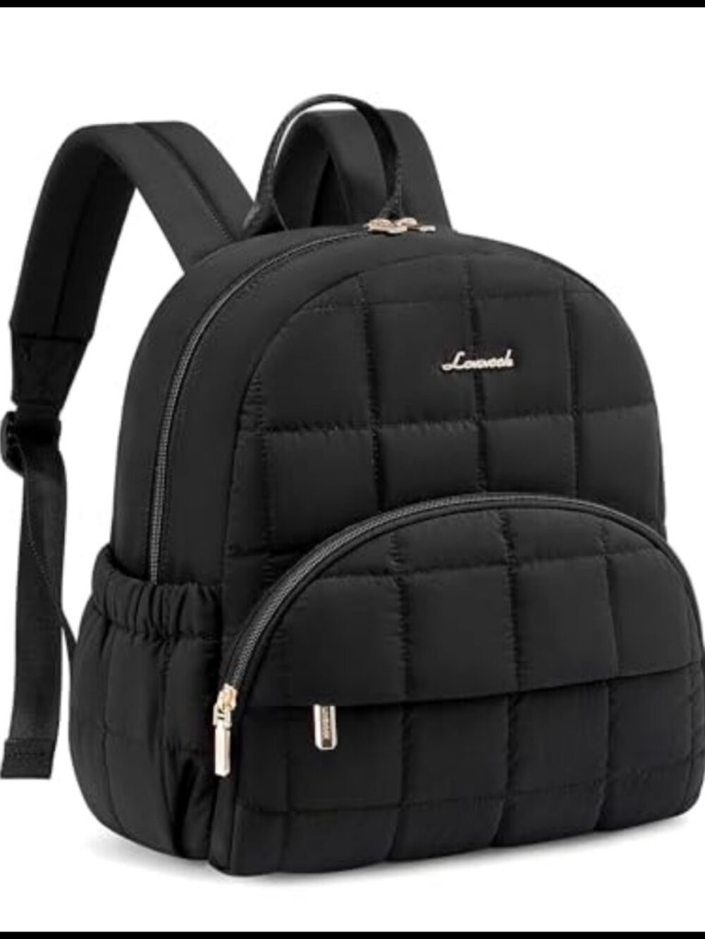 Quilted Puffer Mini Backpack Lightweight Water Resistant Women's Daypack